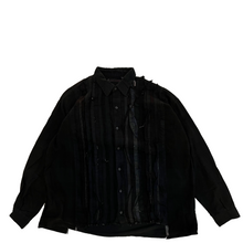 Load image into Gallery viewer, Needles Rebuild Ribbon Shirt WIDE Over dye Black 01
