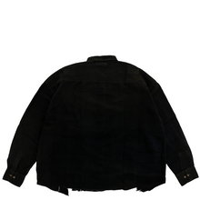 Load image into Gallery viewer, Needles Rebuild Ribbon Shirt WIDE Over dye Black 03
