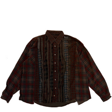 Load image into Gallery viewer, Needles Rebuild Ribbon Shirt WIDE Over dye Brown 02
