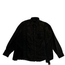 Load image into Gallery viewer, Needles Rebuild Flannel Shirt WIDE Over dye Black 01
