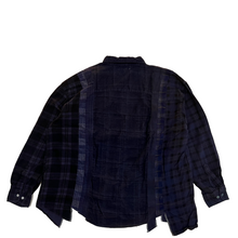 Load image into Gallery viewer, Needles Rebuild Flannel Shirt WIDE Over dye Purple 01
