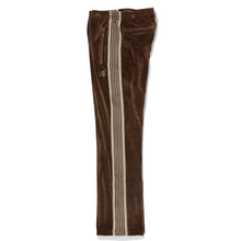 Load image into Gallery viewer, Needles Narrow Track Pant C/Pe Velour Brown
